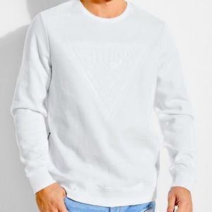 white guess hoodie mens